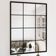 Specchi da parete Vidaxl 2 ST 80x60 cm in metallo nero