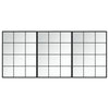 Espejos de pared Vidaxl 3 ST 80X60 CM METAL NEGRO