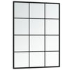 Espejos de pared Vidaxl 3 ST 80X60 CM METAL NEGRO