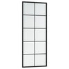 Specchi da parete Vidaxl 2 PC 100x40 cm in metallo nero