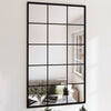 Specchi da parete Vidaxl 2 PC 100x60 cm in metallo nero