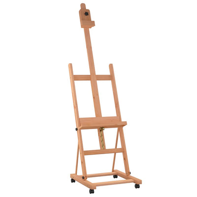 Vidaxl Easel 55x53.5x178 cm Legno di faggio solido