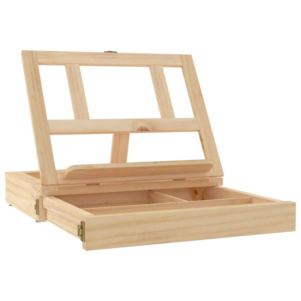 Vidaxl Table Fiber con cajón 33.5x25.5x7 cm de pino sólido