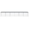 Vidaxl Chicken Coop con techo 603x98x90 cm de acero galvanizado antracita