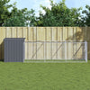 Vidaxl Dog Loft con Run 110x405x110 cm de acero galvanizado antracita