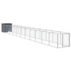 Vidaxl Dog Loft con Run 110x1221x110 cm de acero antracita