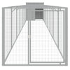 Vidaxl Dog Loft con Run 110x813x110 cm de acero gris claro