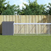 Vidaxl Chicken Coop con Run 110x609x110 cm de acero galvanizado antracita