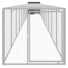 Vidaxl Chicken Coop con Run 110x1221x110 cm de acero antracita