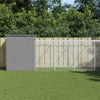 Vidaxl Chicken Coop con Run 165x863x181 cm grigio galvanizzato