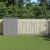 Vidaxl Chicken Coop con Run 165x1067x181 cm de acero gris claro