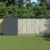 Vidaxl Dog Loft con Run 214x661x181 cm de acero galvanizado antracita