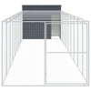 Vidaxl Dog Loft con Run 214x1069x181 cm Antracite in acciaio