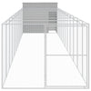 Vidaxl Dog Loft con Run 214x1273x181 cm de acero gris claro