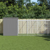 Vidaxl Dog Loft con Run 214x865x181 cm in acciaio grigio chiaro