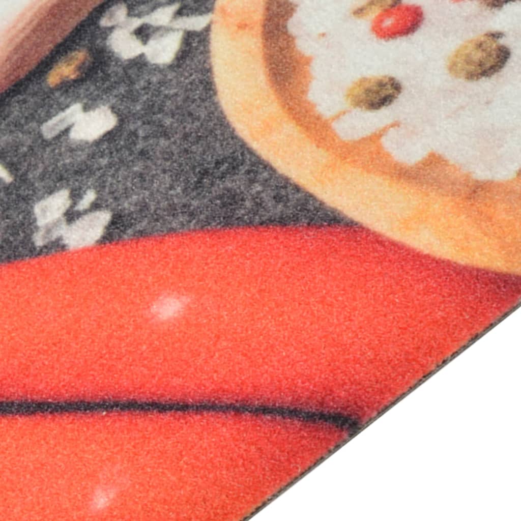 Vidaxl tappetino da cucina stampato vegetale lavabile 45x150 cm velluto