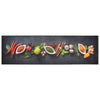 Vidaxl tappetino da cucina stampato a erbe lavabile 45x150 cm velluto