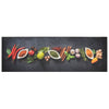 Vidaxl tappetino da cucina stampato di erbe lavabile 60x180 cm velluto