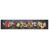 Vidaxl tappetino da cucina stampato di erbe lavabile 60x300 cm velluto
