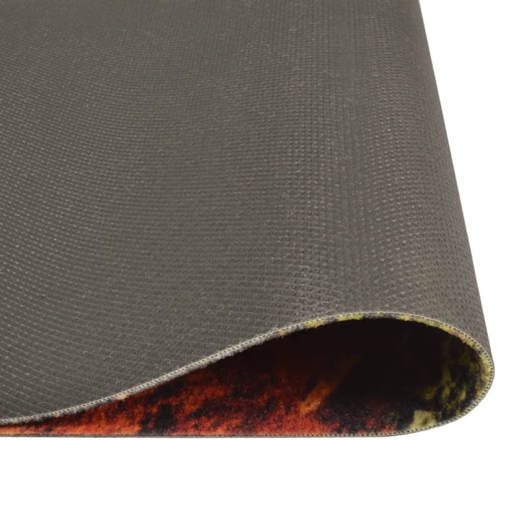Vidaxl Mat de cocina Laudable Lauce Spice Print 45x150 CM Velvet