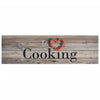 Vidaxl tappetino da cucina lavabile per cottura da cottura 45x150 cm grigio