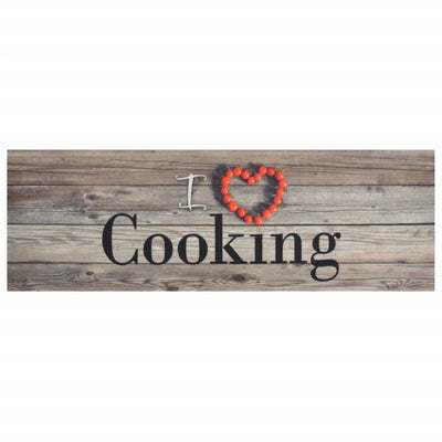 Vidaxl tappetino da cucina lavabile per cottura da cottura 60x180 cm grigio in velluto