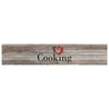 Vidaxl Mat de cocina Cocina lavable Impresión de 60x300 cm de terciopelo gris