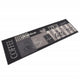 Vidaxl Mat de cocina Coffee estampado de café 45x150 cm de terciopelo negro