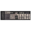 Vidaxl tappetino da cucina stampato per caffè lavabile 45x150 cm di velluto nero