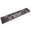 Vidaxl Mat de cocina Coffee Coffee estampado 60x300 cm Velvet Negro