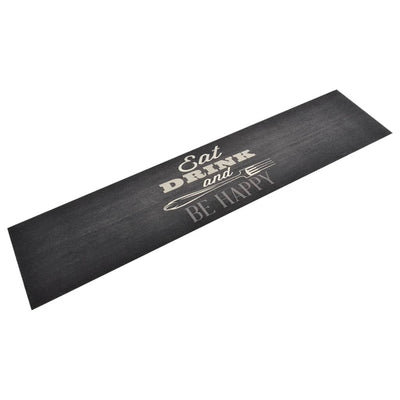 Vidaxl tappetino da cucina stampato per cucina lavabile 60x300 cm di velluto nero