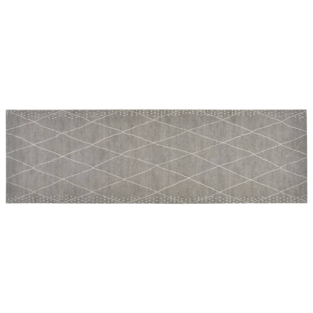 Vidaxl tappetino da cucina lavabile a scacchi da 60x180 cm velluto
