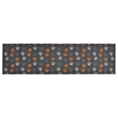 Vidaxl Mat de cocina Lavado de lavado 45x150 CM Velvet