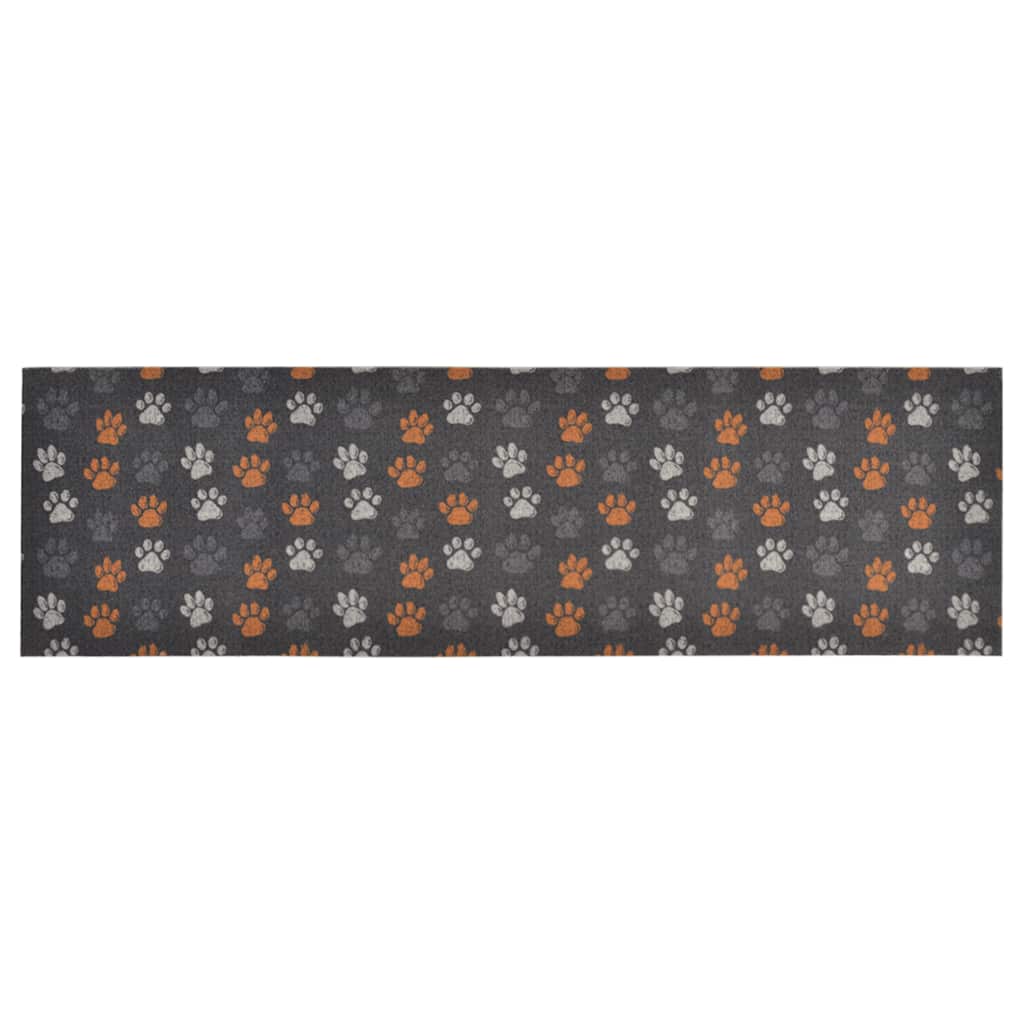 Vidaxl tappetino da cucina stampato con gamba lavabile 60x180 cm velluto