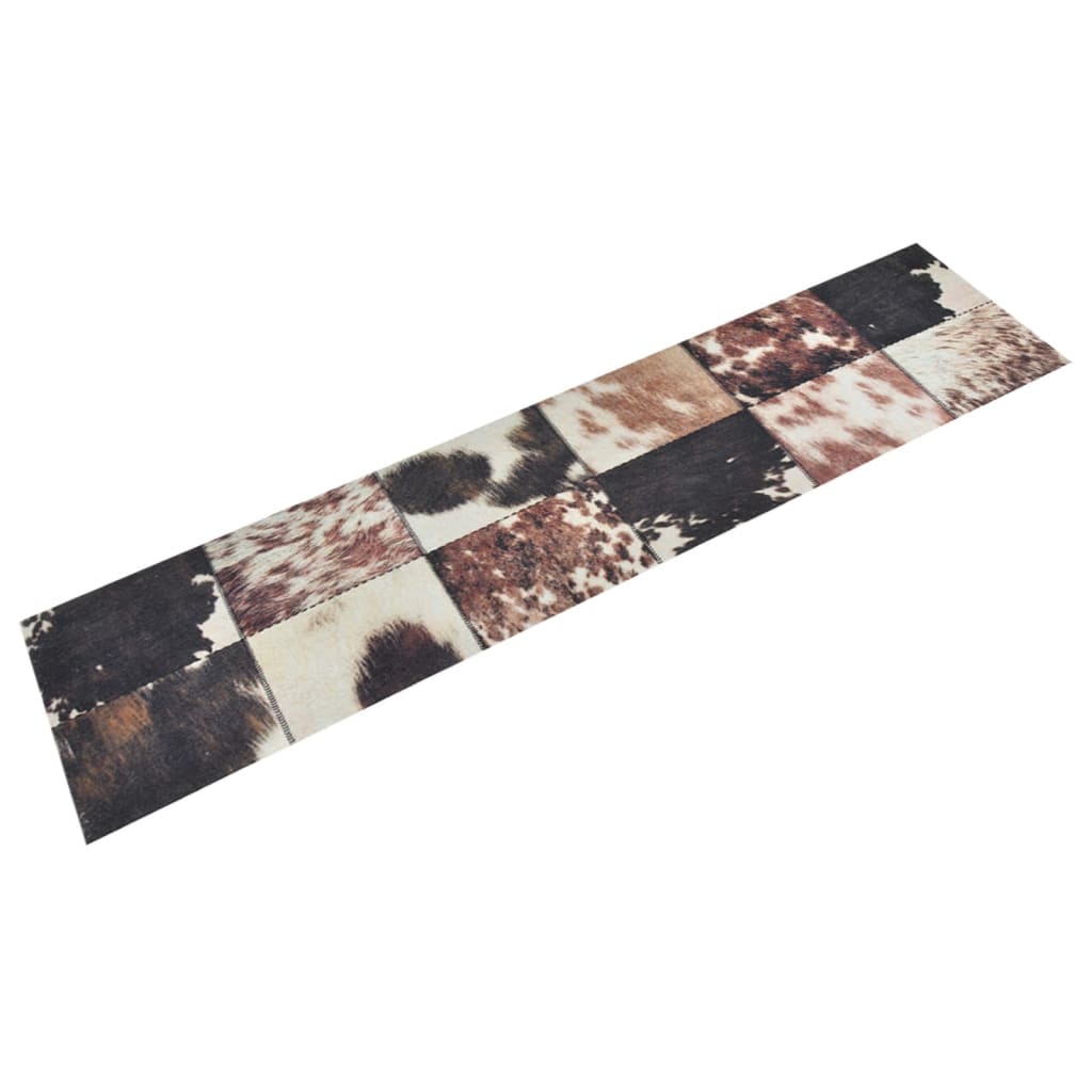 Vidaxl tappetino da cucina stampato per pelle animale lavabile 60x300 cm velluto