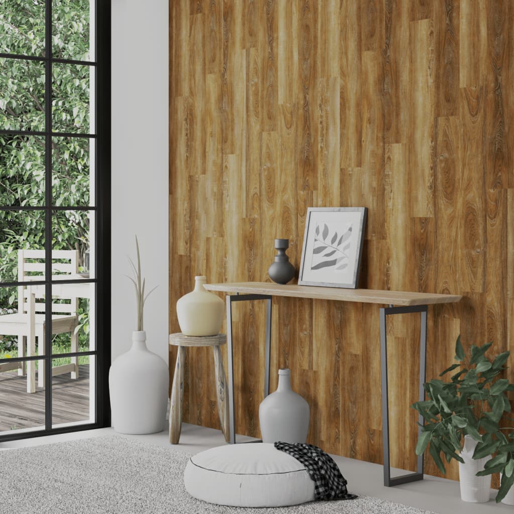 Pannelli a parete Vidaxl Look in legno 4,12 m² PVC marrone