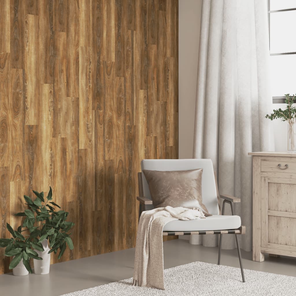 Pannelli a parete Vidaxl Look in legno 4,12 m² PVC marrone