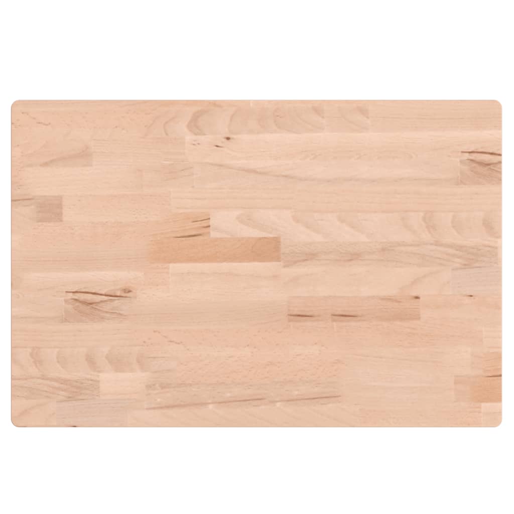 Vidaxl wastafelblad 60x40x1,5 cm massief beukenhout