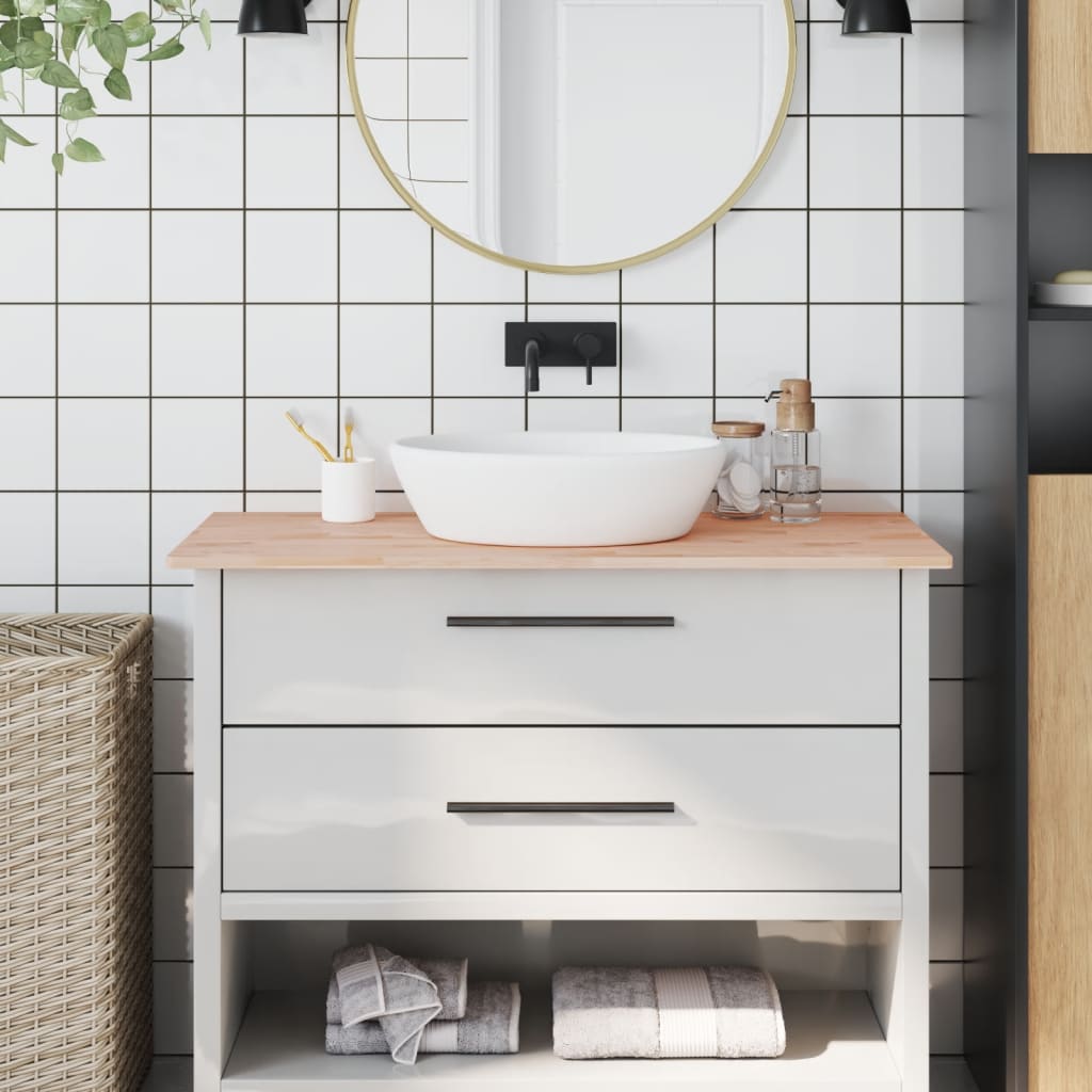 Vidaxl Washbasin Tabella 100x60x1.5 cm Legno di faggio solido