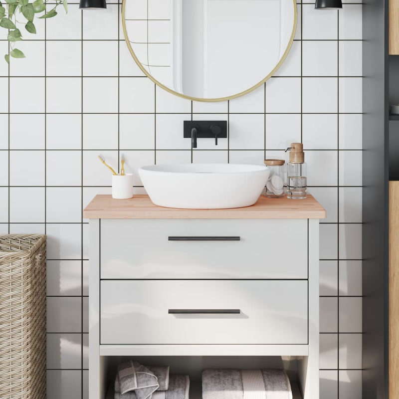 Vidaxl Washbasin Tabella 80x40x2.5 cm Legno di faggio solido