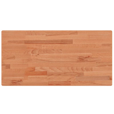 Piano lavabo Vidaxx 100x50x1,5 cm in legno massello di faggio