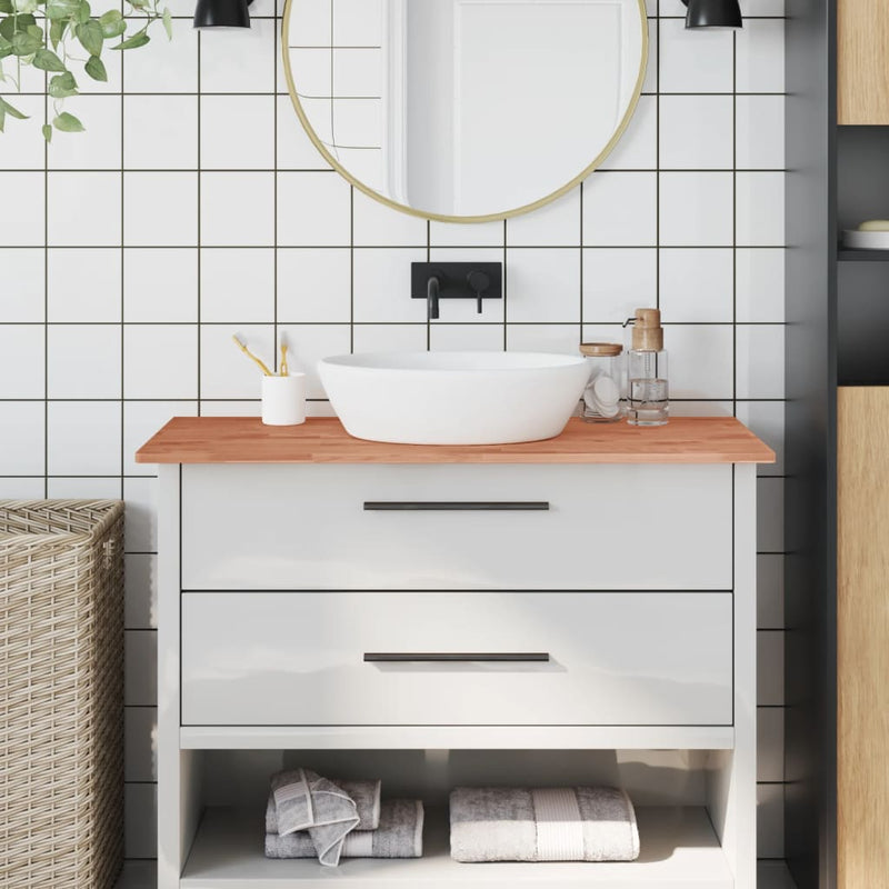 Vidaxl Washbasin Tabella 100x60x1.5 cm Legno di faggio solido