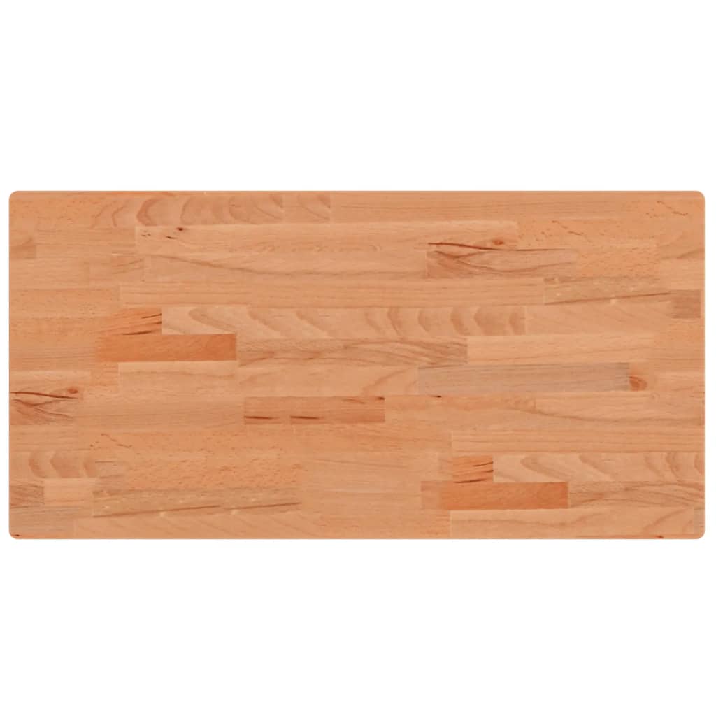 Piano lavabo Vidaxx 80x40x2,5 cm in legno massello di faggio