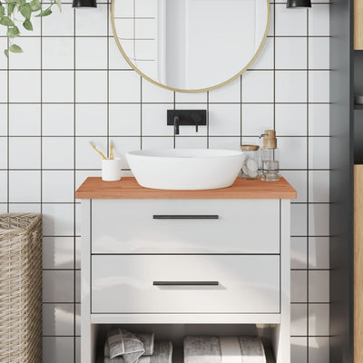 Vidaxx lavabo encimera 80x40x2,5 cm madera maciza de haya