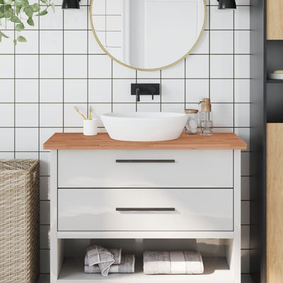 Vidaxl Washbasin Tabla 100x50x2.5 cm de madera de haya sólida