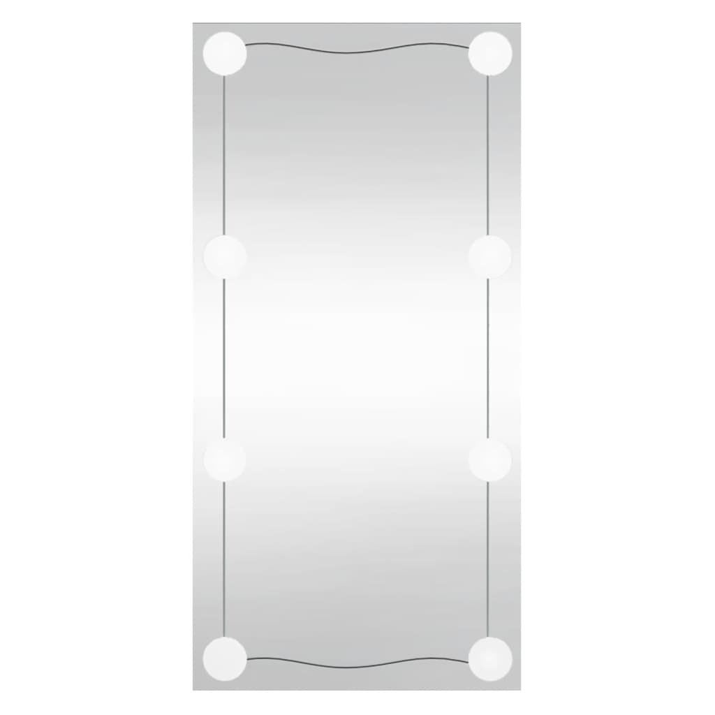 Specchio da parete Vidaxl con LED vetro rettangolare da 30x60 cm