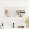 Specchio da parete Vidaxl con LED vetro rettangolare da 30x60 cm