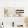 Specchio da parete Vidaxl con LED vetro rettangolare da 30x60 cm