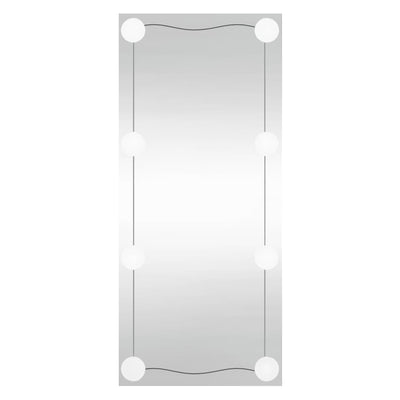 Espejo de pared Vidaxl con LED Rectangular 30x80 cm de vidrio