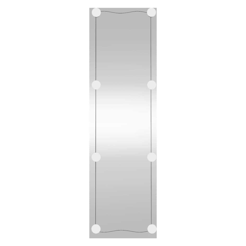 Specchio da parete Vidaxl con LED vetro rettangolare 30x100 cm